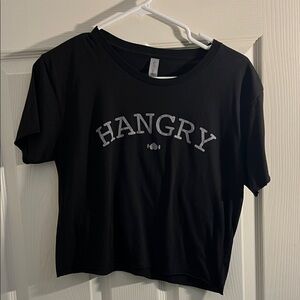 Black Hangry Crop Top